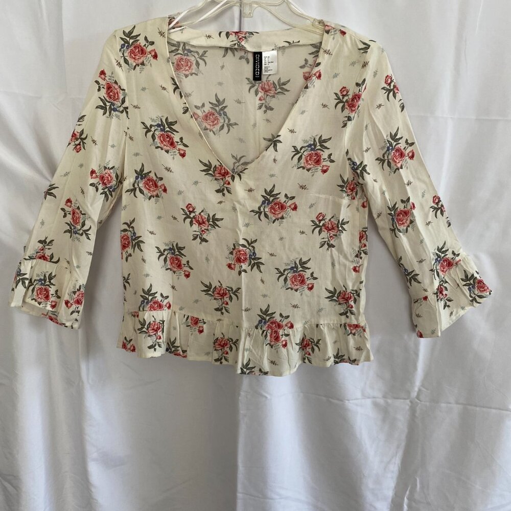 Floral Ruffled Top